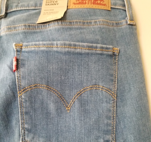 LEVIS 720 High Rise Super Skinny Denim Jeans - Picture 16 of 16